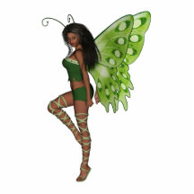 Madame verte Faerie 7 d'aile - fée 3D - Photo En Découpe