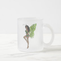 Madame verte Faerie 7 d'aile - fée 3D - Tasse À Café