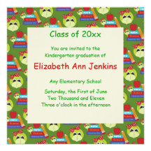 Madame verte Turtle Graduation Announcement Faire-parts