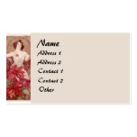 Madame vintage carte de visite de Mucha