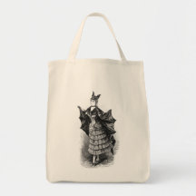 Madame vintage de batte sac en toile
