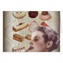 Madame vintage Fashion de Paris de tentation d'Ooh Cartes