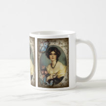 Madame vintage snob Fashion de Paris de papillon Tasse À Café