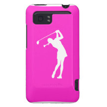 Madame vive Golfer Silhouette White/rose de HTC Coque HTC Vivid/Raider