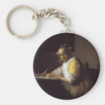 Madame Writing Porte-clés