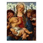 Madonna avec le chant de huit anges cartes postales