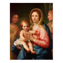 Madonna et enfant avec deux anges, 1770-73 cartes postales