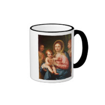 Madonna et enfant avec deux anges, 1770-73 mug