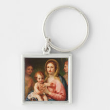 Madonna et enfant avec deux anges, 1770-73 porte-clé