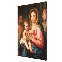Madonna et enfant avec deux anges, 1770-73 toile tendue sur châssis