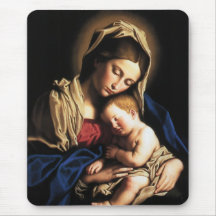 Madonna et enfant tapis de souris