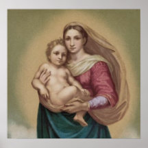 Madonna vintage et enfant posters