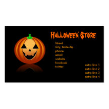 Magasin de Halloween Cartes De Visite Personnelles