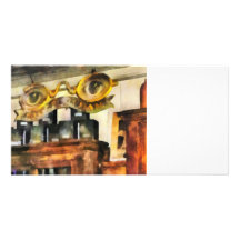 Magasin de lunettes carte avec photo