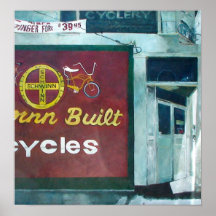 Magasin de vélo de San Jose Posters
