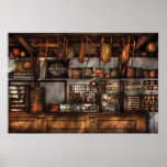 Magasin - magasin superbe démodé affiche
