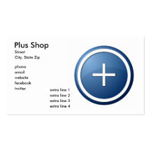 Magasin plus cartes de visite personnelles