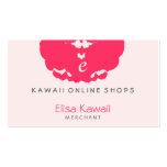 Magasins de tache d'E Kawaii Modèles De Cartes De Visite