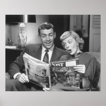 Magazine de lecture de couples poster