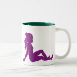 Magenta de goule de bavette mug
