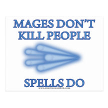 Mages ne tuent pas des personnes… carte postale