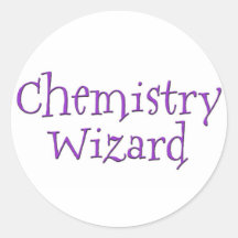 Magicien de chimie autocollants