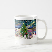 Magie-Chiwawas de Noël (quatre) Mugs À Café