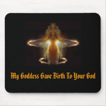 Magie Mousepad de déesse de Wicca Tapis De Souris