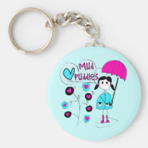 Magmas de boue d'amour de la fille I Porte-clefs