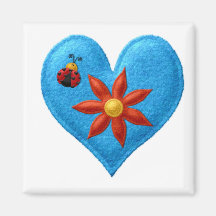 Magnet BLEU de casier de COEUR, réfrigérateur Magnets Pour Réfrigérateur