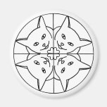 Magnet de coeurs de chats de kaléidoscope d'amoure aimants pour réfrigérateur