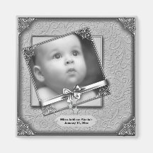 Magnet de faire-part de naissance de photo de bébé magnets pour réfrigérateur