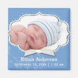 Magnet doux de faire-part de naissance de photo de magnets pour réfrigérateur