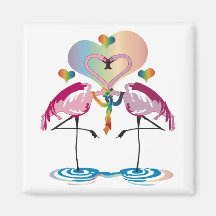 Magnet gai de flamants magnets pour réfrigérateur
