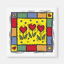 Magnet mignon et coloré de tulipe magnets