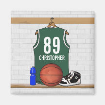 Magnet nommé personnalisé du Jersey de basket-ball Magnets Pour Réfrigérateur