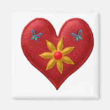 Magnet ROUGE de casier de COEUR, réfrigérateur Aimants Pour Réfrigérateur