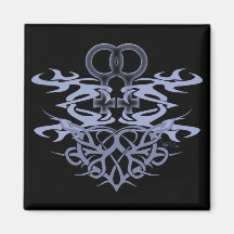 Magnet tribal lesbien de coeur magnets