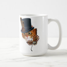 Magnétique de chat de Steampunk Mugs