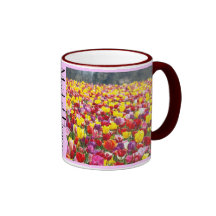 Maid of Honor Coffee Mug gifts Tulip Flowers Bride