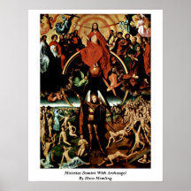 Maiestas Domini avec Arkhangel par Hans Memling Posters