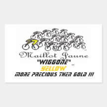 Maillot Jaunne Sticker En Rectangle