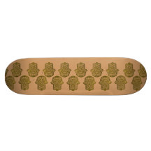 Main de henné de Hamsa (d'or) Skateboards Personnalisés