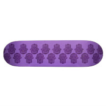 Main de henné de Hamsa (pourpre) Planches À Roulettes Customisées