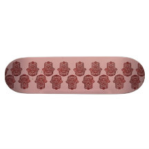Main de henné de Hamsa (rouge) Skateboard Customisable