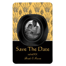 Main de henné (faites gagner la date) magnets rectangulaire