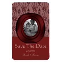 Main de henné (rouge) (faites gagner la date) magnet en vinyle
