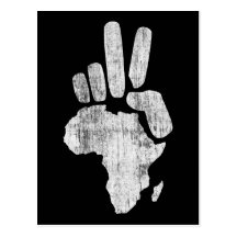main de paix du Darfour Afrique Carte Postale