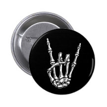 Main osseuse de roche badges avec agrafe
