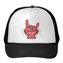 Main rocheuse de roche casquette de camionneur